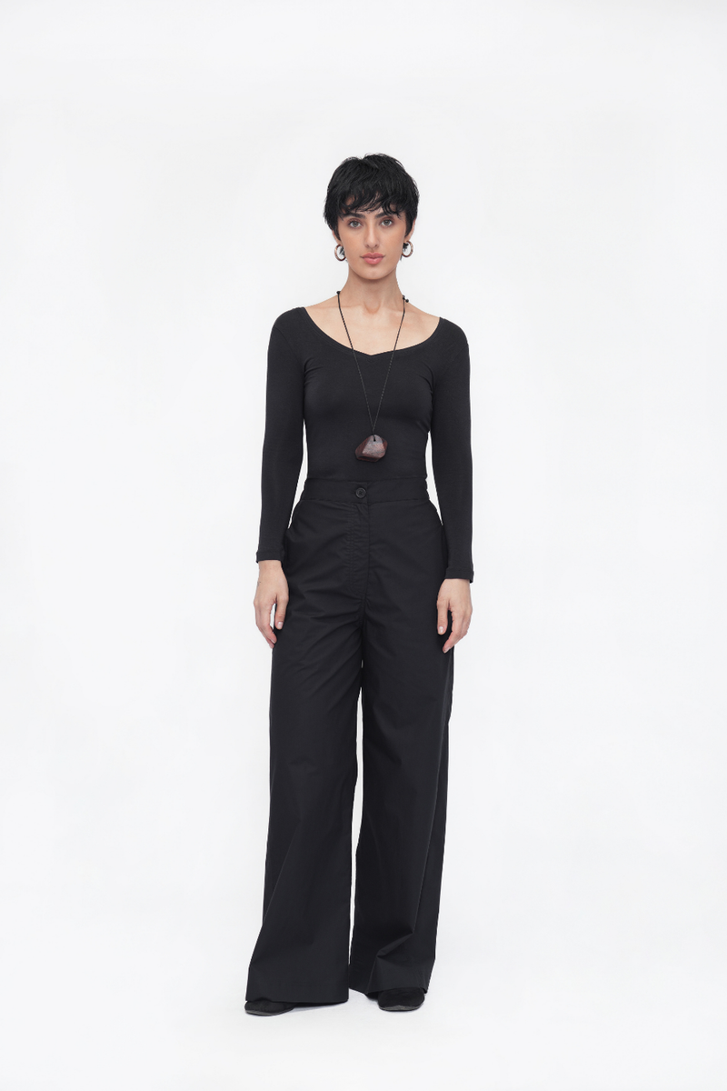 Rime Coord Set poplin by Turn Black in black color for women in Singapore