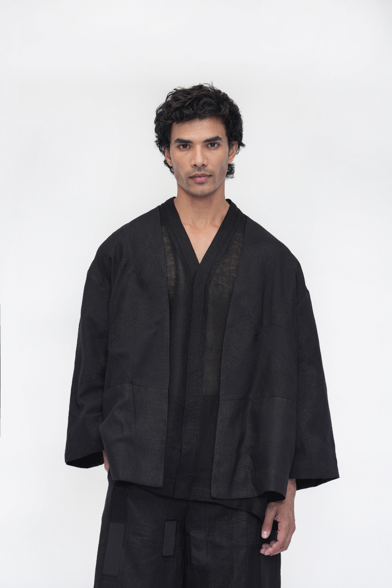 Pema Overlay cotton by Turn Black in black color for women in Singapore
