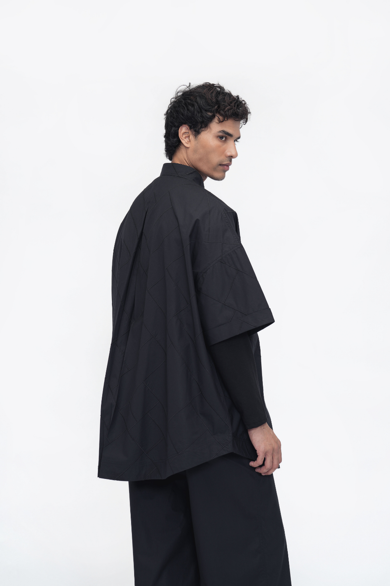 Tara Shirt poplin by Turn Black in black color for women in Singapore