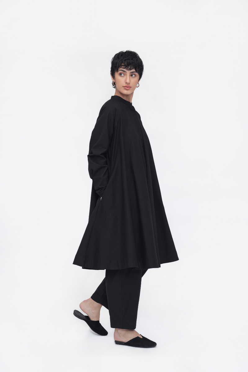 Yara Tunic cotton by Turn Black in black color for women in Singapore
