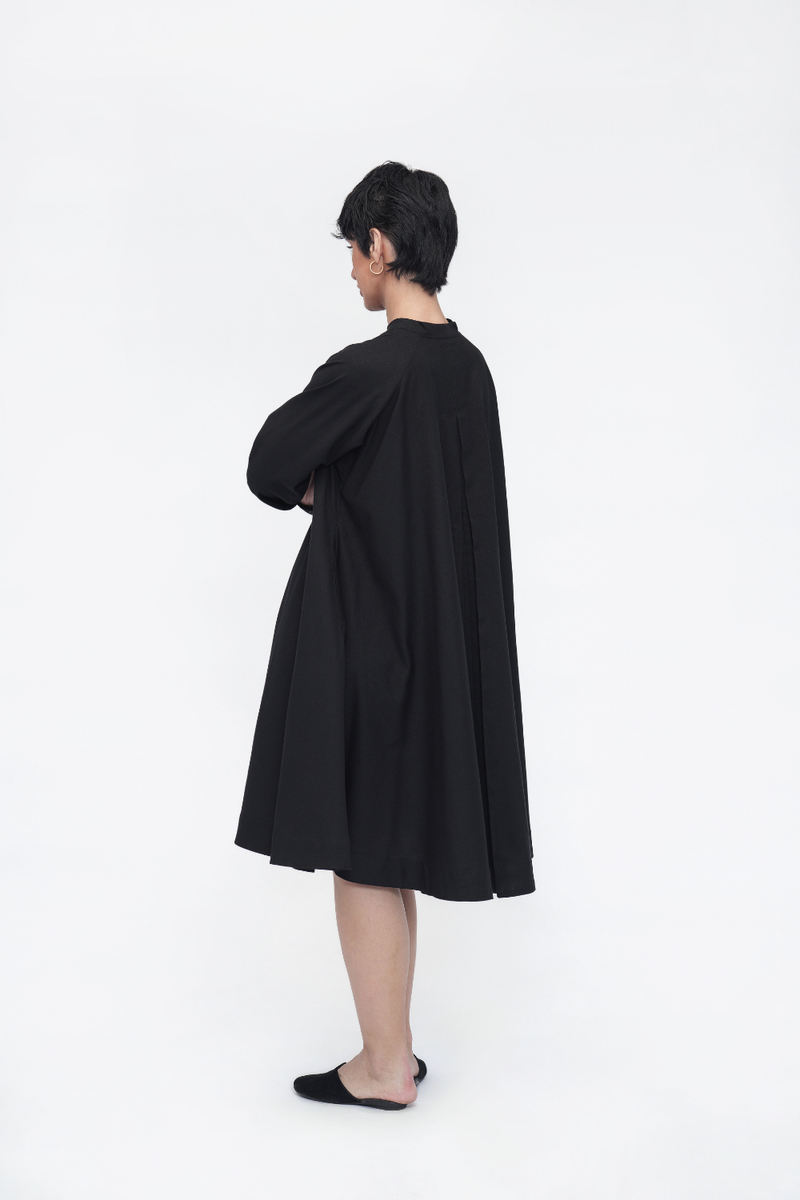 Yara Tunic cotton by Turn Black in black color for women in Singapore