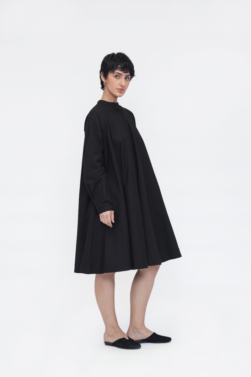 Yara Tunic cotton by Turn Black in black color for women in Singapore