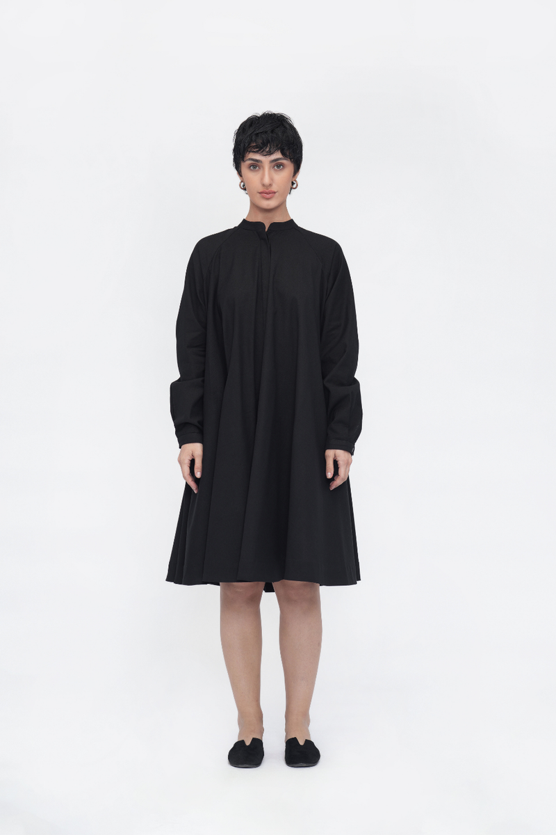 Yara Tunic cotton by Turn Black in black color for women in Singapore