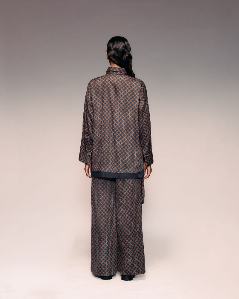 Rust Black Check Shirt cotton Buy Rust Black Check Shirt from C&W | Tops And Shirts for Women by Kritika Murarka in rust color for women in Singapore