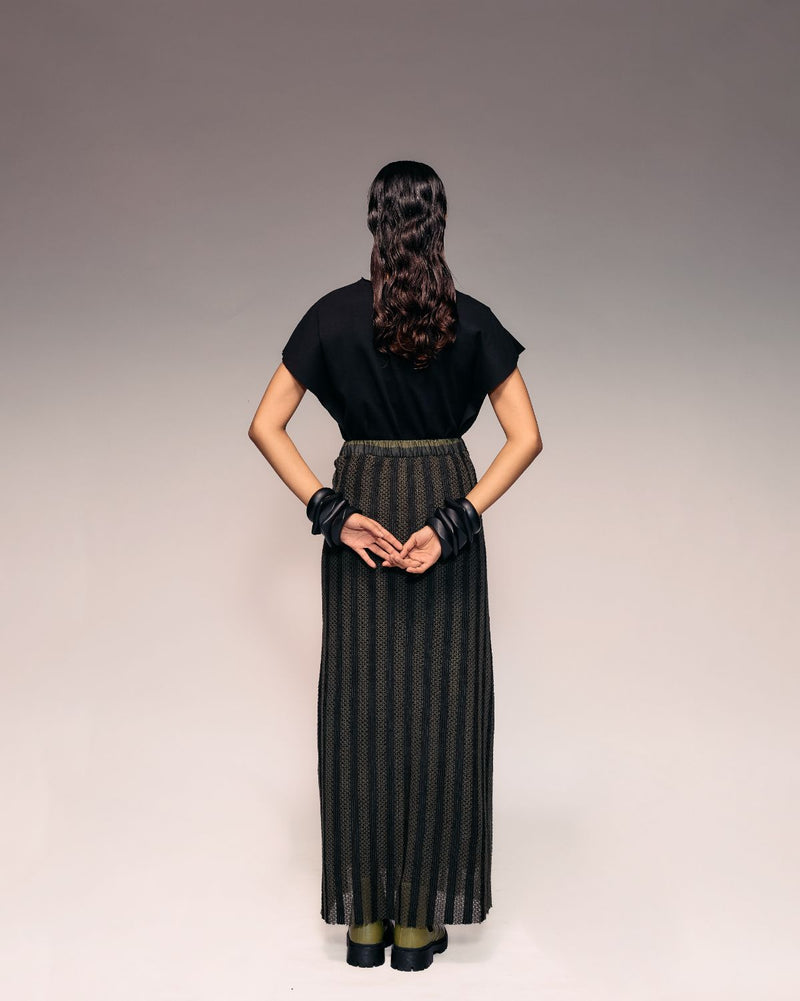 Olive Cotton net Skirt cotton Buy Olive Cotton net Skirt from C&W | Skirts for Women by Kritika Murarka in black color for women in Singapore