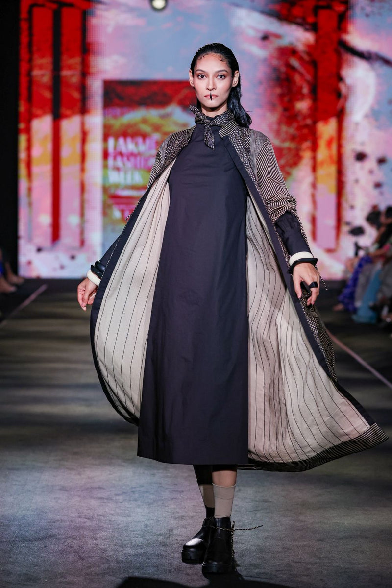 Black Cotton Midi Dress cotton Buy Black Cotton Midi Dress from C&W | Dresses for Women by Kritika Murarka in black color for women in Singapore