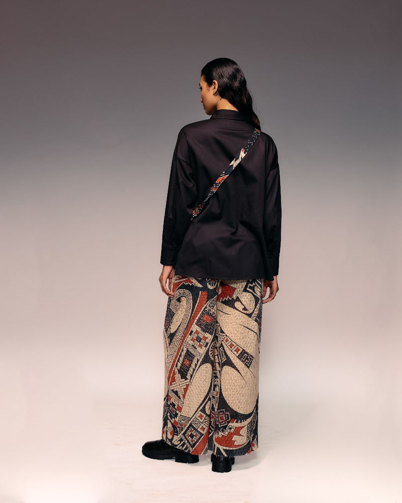 Rust Print Cotton Net Trouser cotton Buy Rust Print Cotton Net Trouser from C&W | Pants/Trousers for Women by Kritika Murarka in rust color for women in Singapore