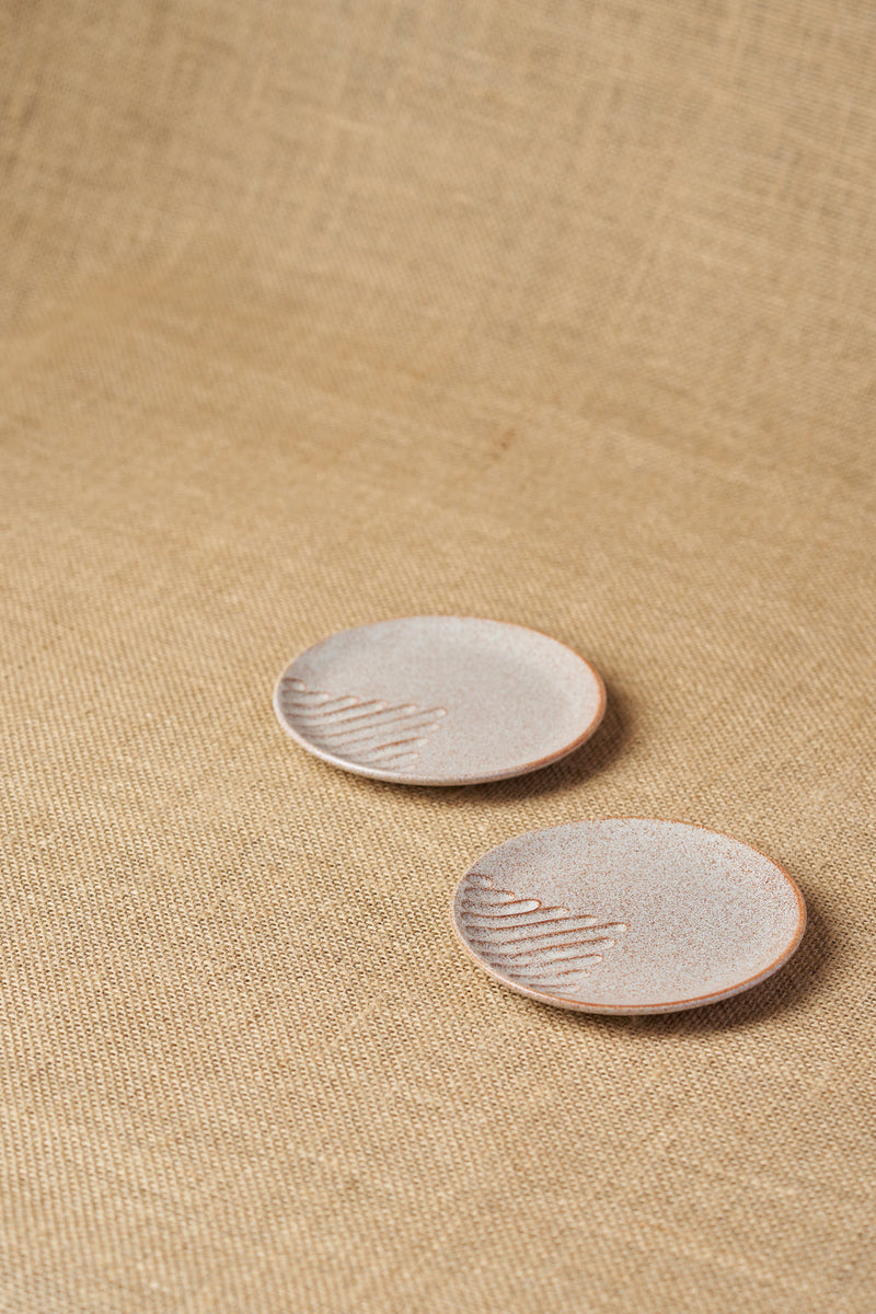 Tiger Hill Dessert Plate-Lines (Set of-2)