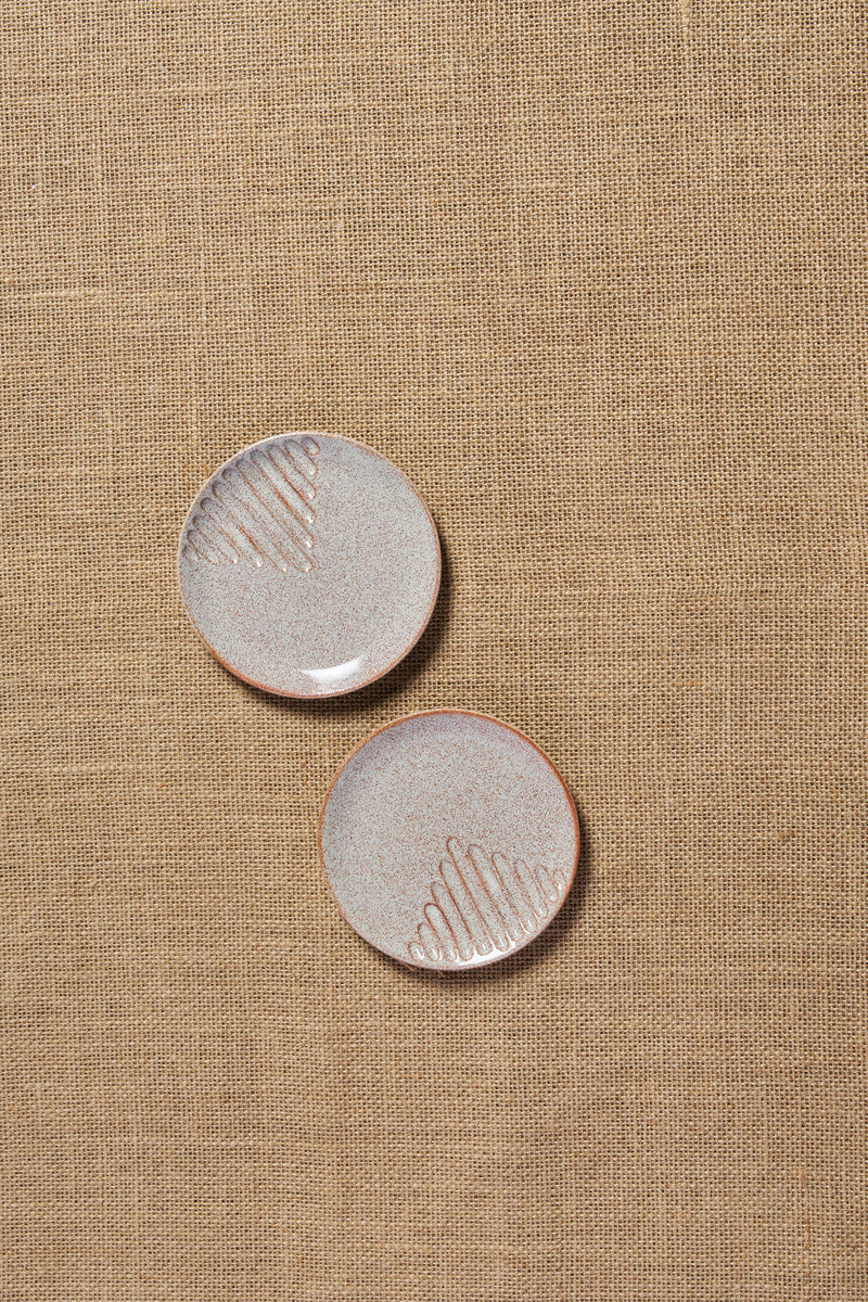 Tiger Hill Dessert Plate-Lines (Set of-2)
