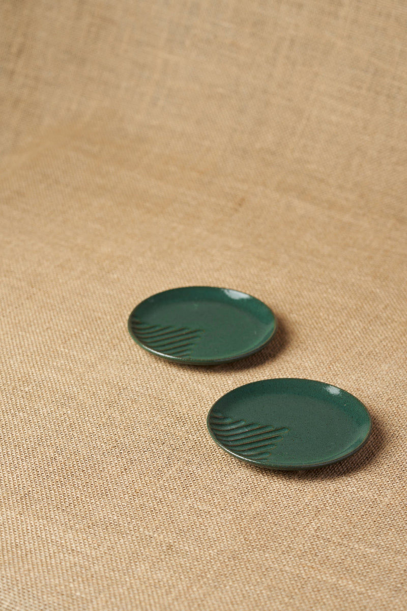 Tiger Hill Dessert Plate-Lines (Set of-2)