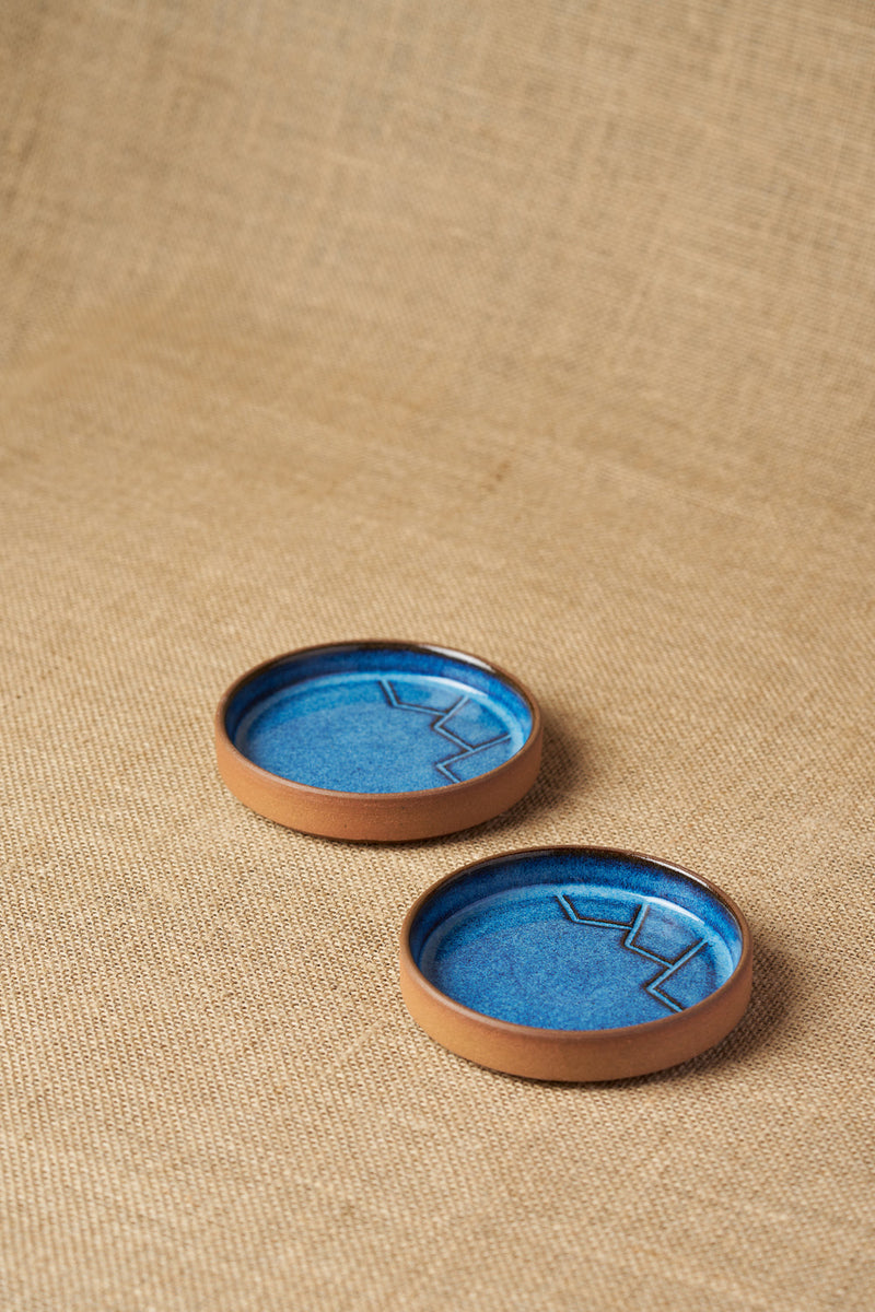 Tiger Hill Dessert Plate-Mountain Pattern (Set of 2)