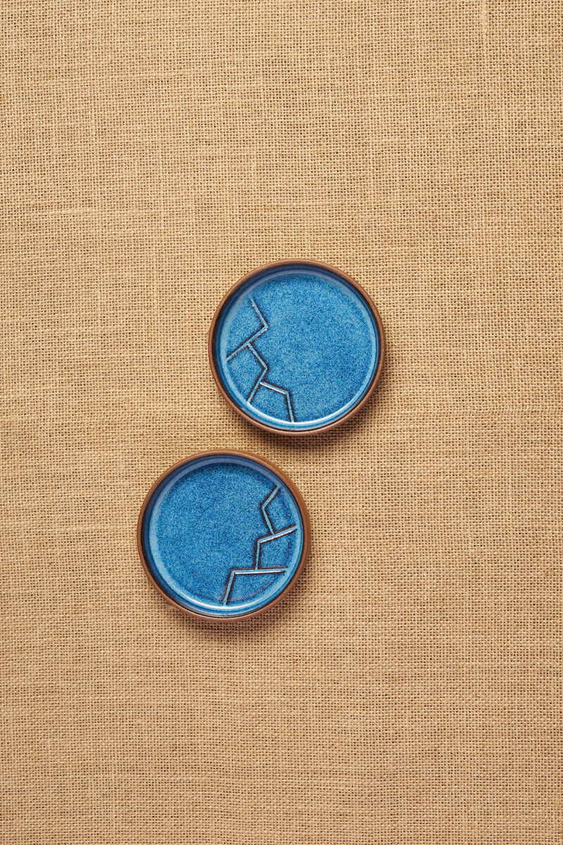 Tiger Hill Dessert Plate-Mountain Pattern (Set of 2)