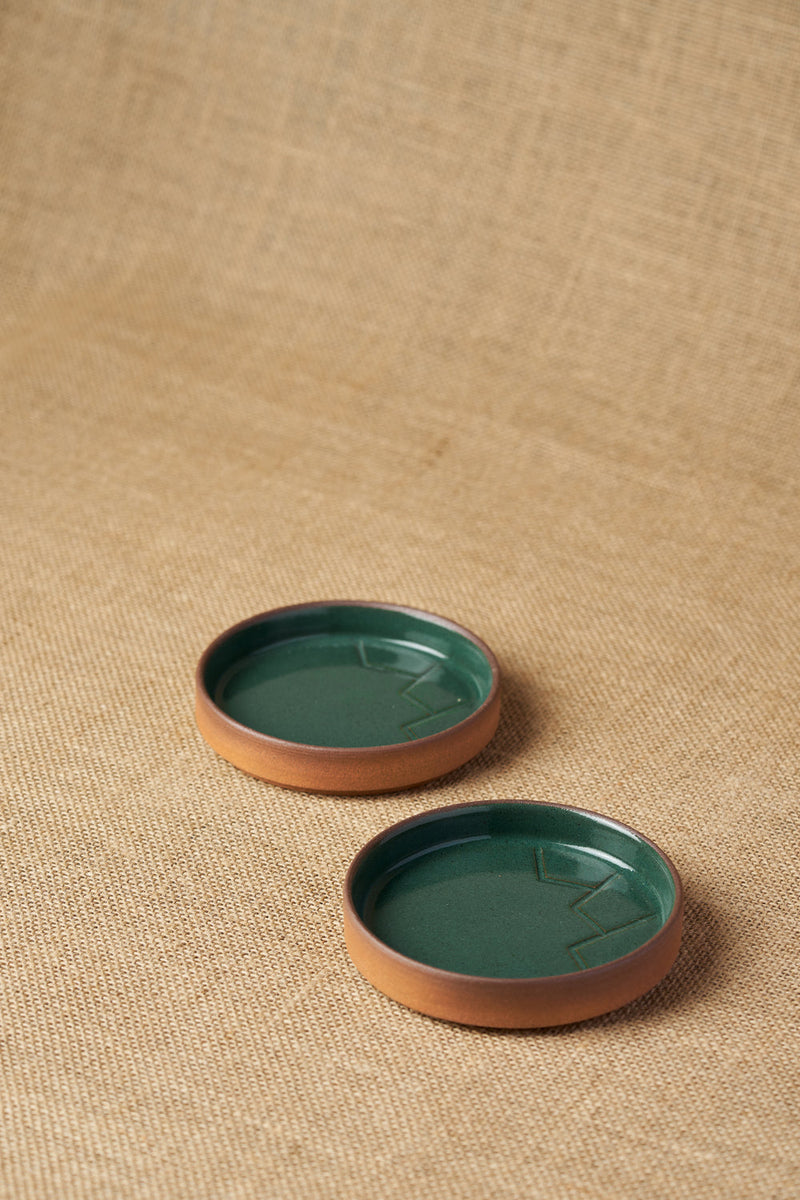 Tiger Hill Dessert Plate-Mountain Pattern (Set of 2)