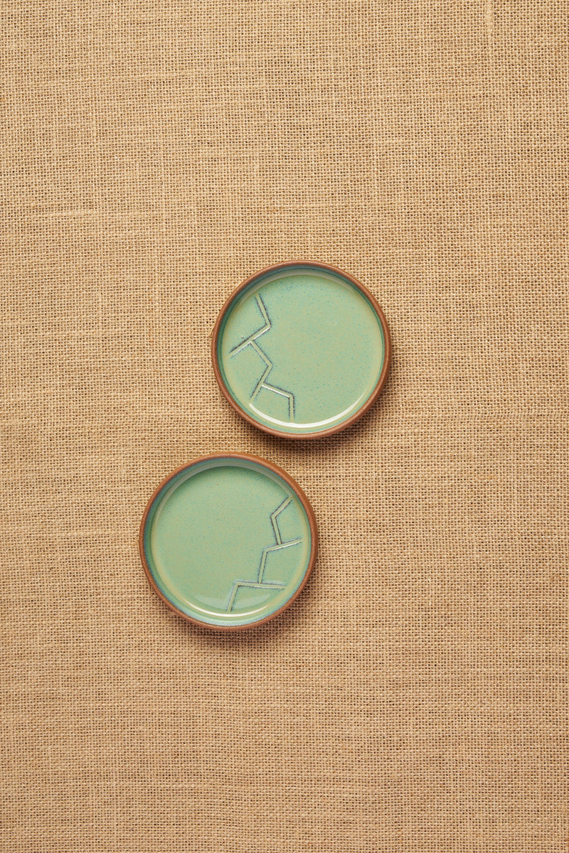 Tiger Hill Dessert Plate-Mountain Pattern (Set of 2)