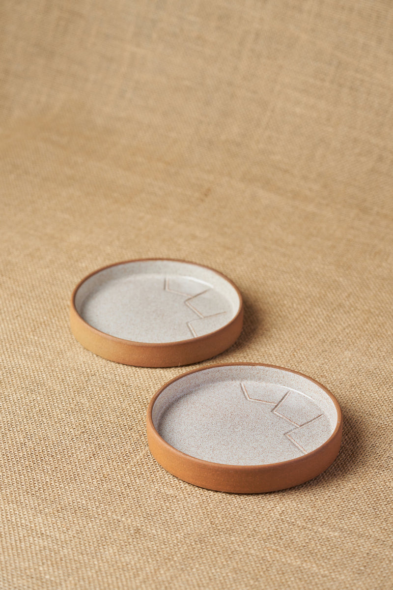 Tiger Hill Snack Plate-Mountain Pattern (Set of 2)