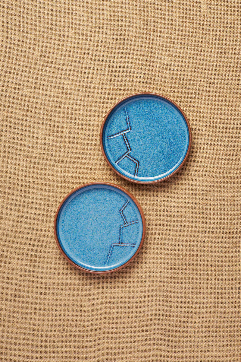 Tiger Hill Snack Plate-Mountain Pattern (Set of 2)
