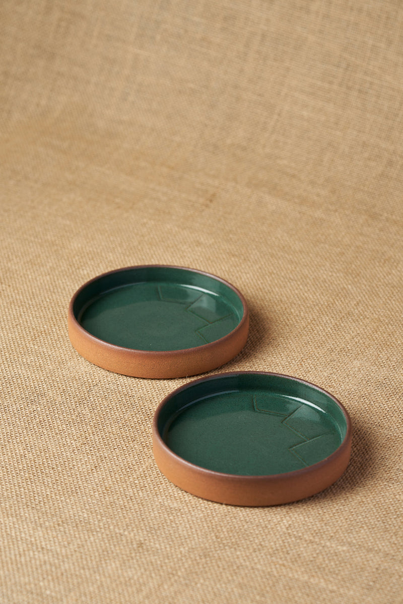 Tiger Hill Snack Plate-Mountain Pattern (Set of 2)