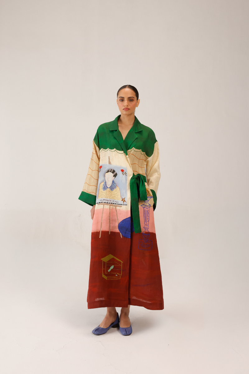 TIE UP DRESS - LOFT all linen by CORD for women in Singapore