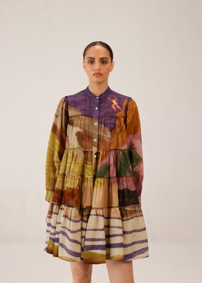 TIER DRESS - SWIMMERS cotton by CORD for women in Singapore