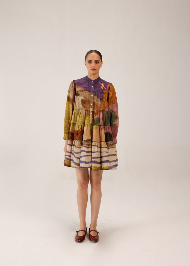 TIER DRESS - SWIMMERS cotton by CORD for women in Singapore