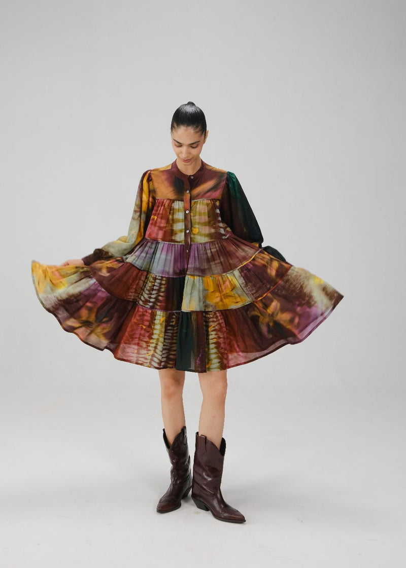 TIER DRESS-X-Ray cotton by CORD for women in Singapore