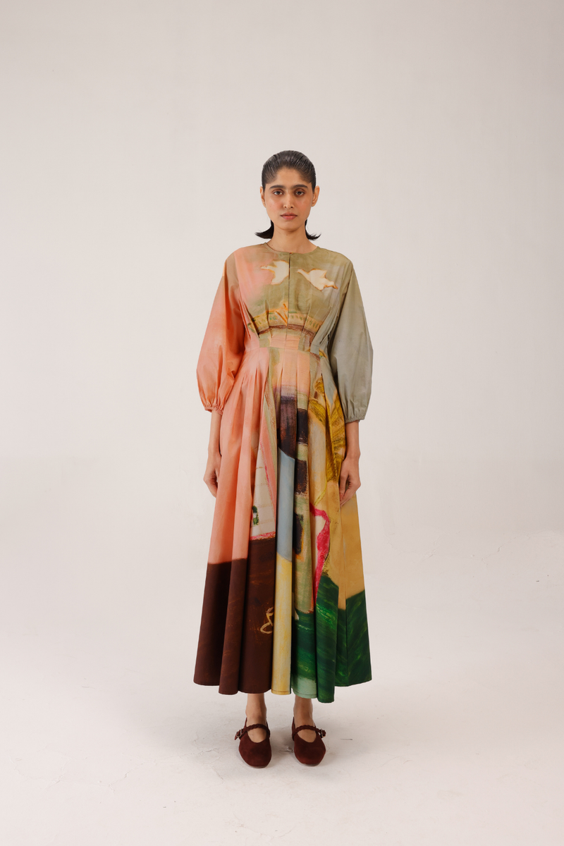 TOKYO DRESS - MORNING COFFEE cotton by CORD for women in Singapore