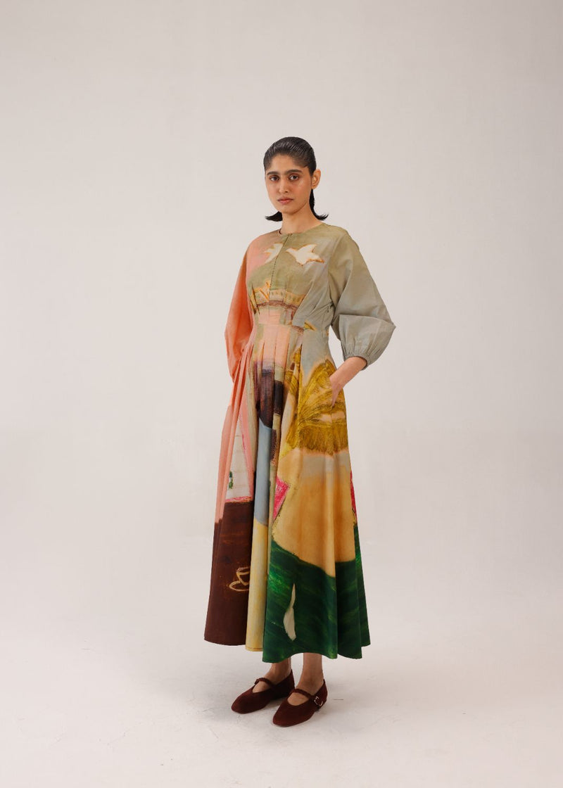 TOKYO DRESS - MORNING COFFEE cotton by CORD for women in Singapore