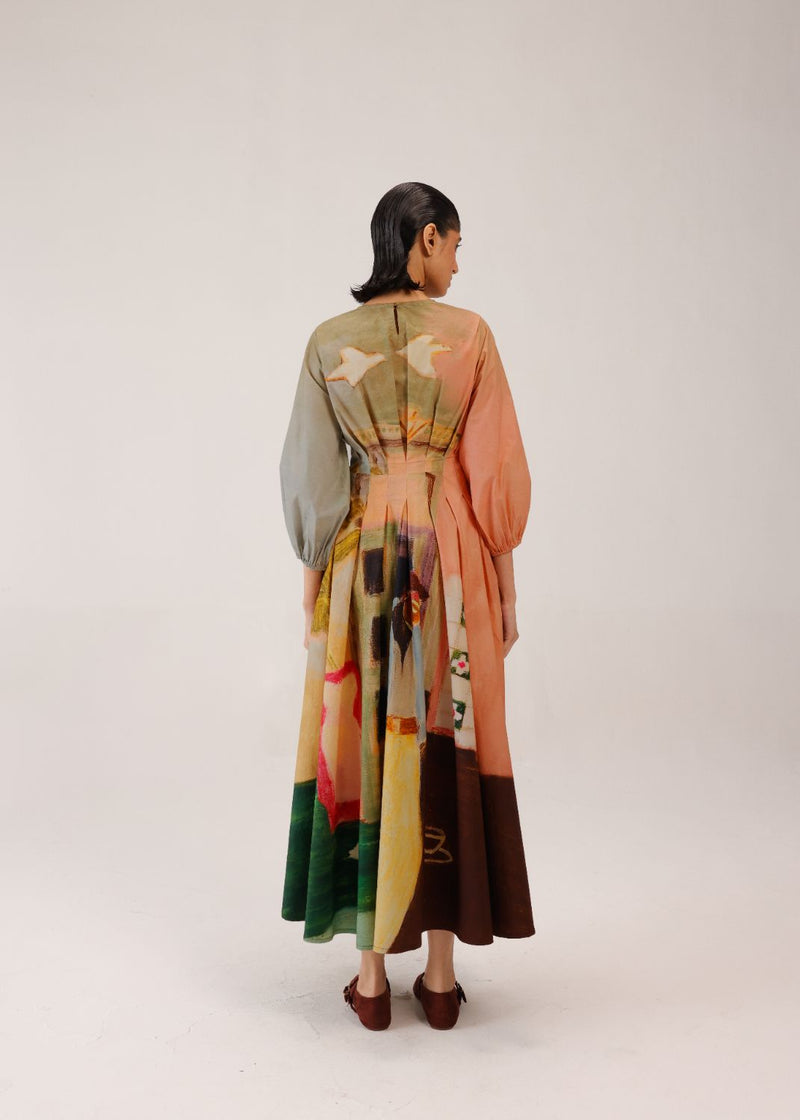 TOKYO DRESS - MORNING COFFEE cotton by CORD for women in Singapore