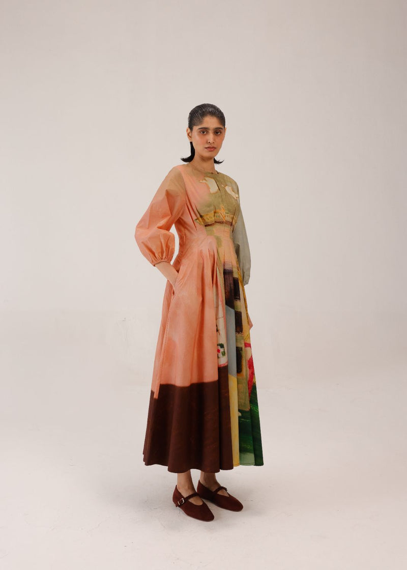 TOKYO DRESS - MORNING COFFEE cotton by CORD for women in Singapore
