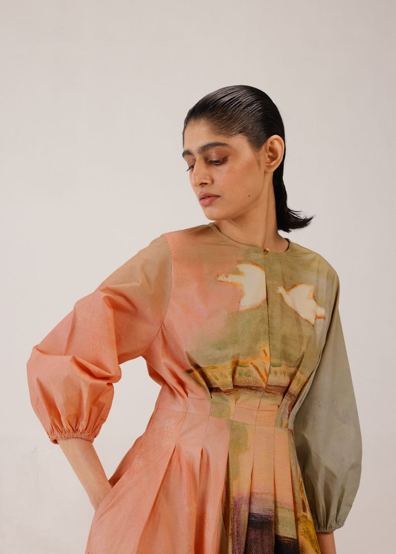 TOKYO DRESS - MORNING COFFEE cotton by CORD for women in Singapore