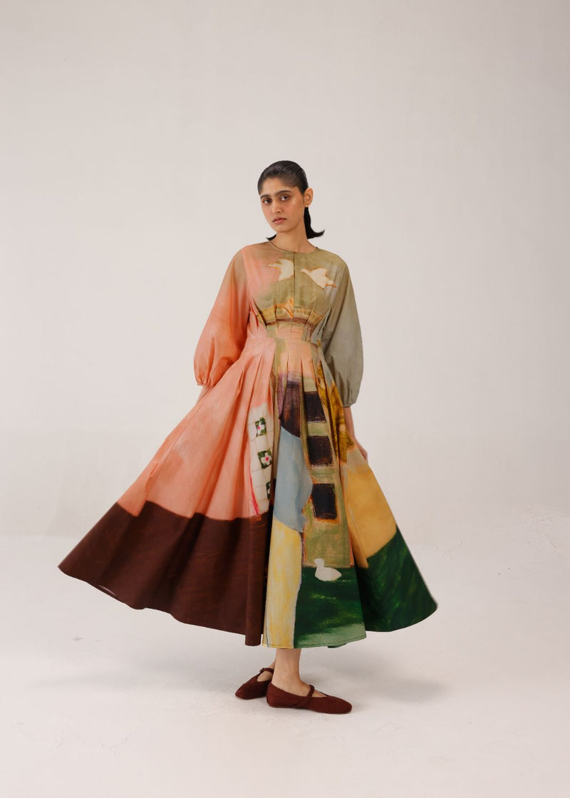 TOKYO DRESS - MORNING COFFEE cotton by CORD for women in Singapore