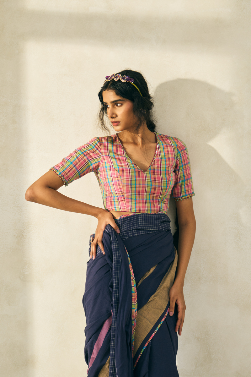 Tony Blouse cotton by SWATTI KAPOOR in multi color for women in Singapore