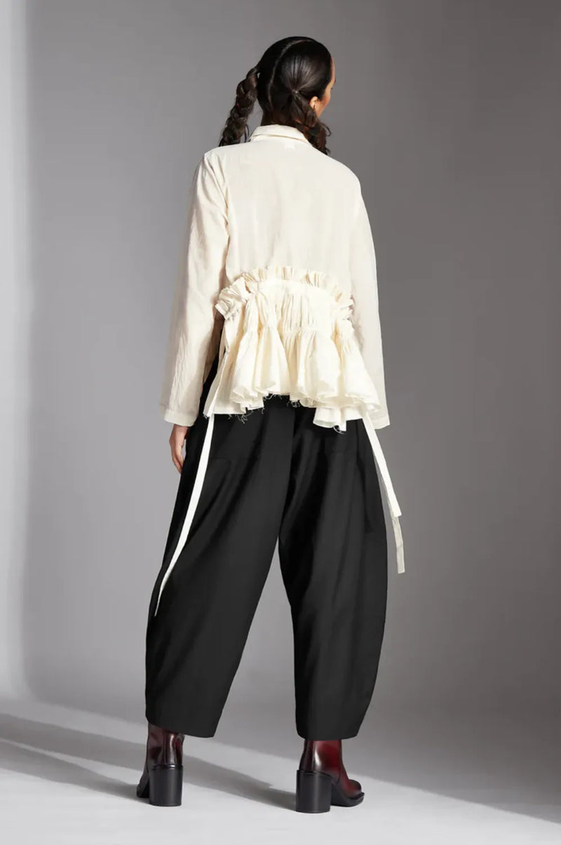 Miro Top-White cotton by Chola in white color for women in Singapore