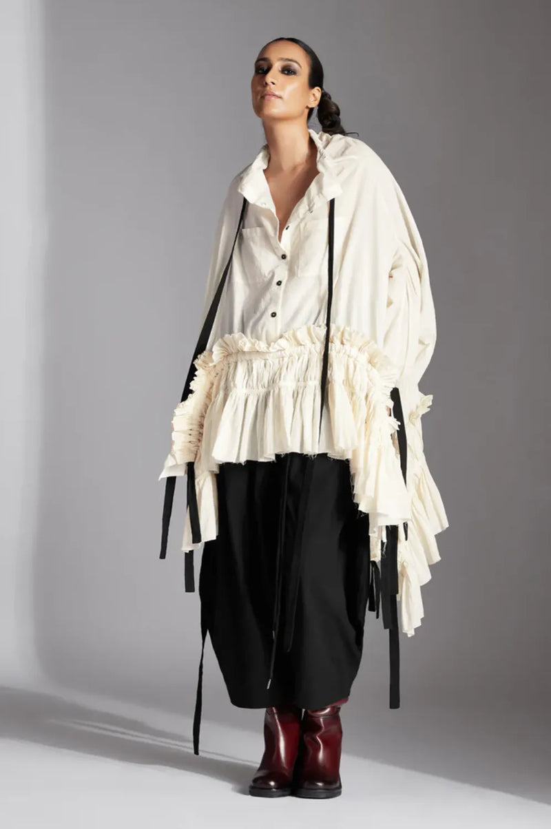 Rael Top-White cotton by Chola in white color for women in Singapore