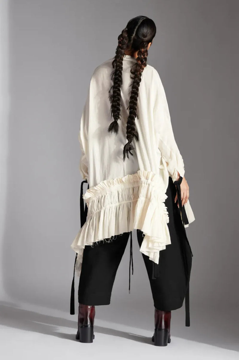 Rael Top-White cotton by Chola in white color for women in Singapore