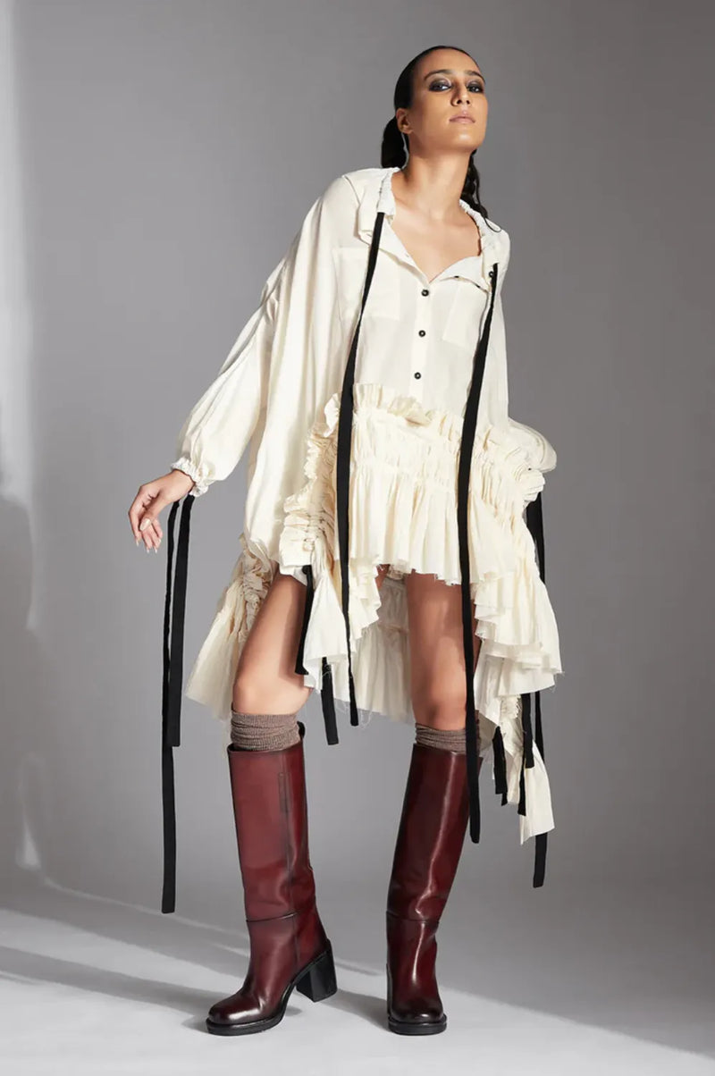 Rael Top-White cotton by Chola in white color for women in Singapore
