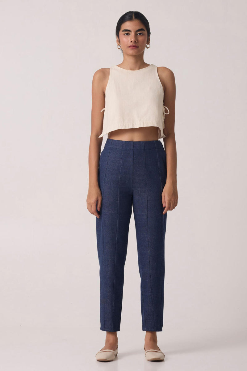 Tamara Panelled Denim Pants by The Summer House for women in Singapore