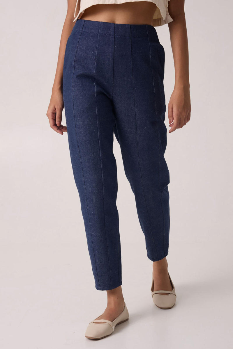 Tamara Panelled Denim Pants by The Summer House for women in Singapore