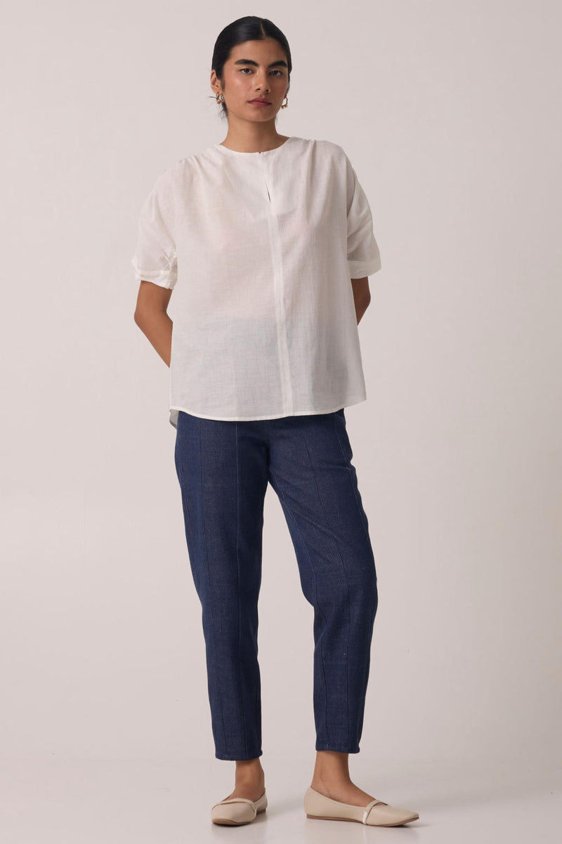 Tamara Panelled Denim Pants by The Summer House for women in Singapore