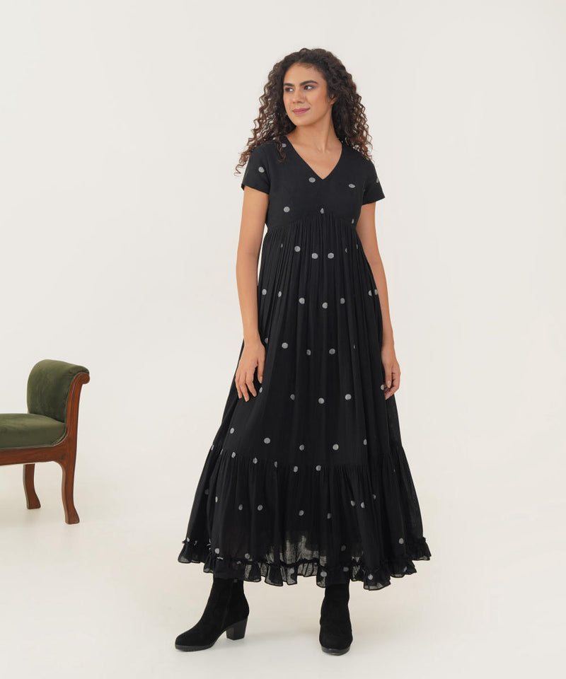 TASHA DRESS 100% cotton Buy TASHA DRESS from C&W | Dresses for Women by Indigo Dreams in black color for women in Singapore