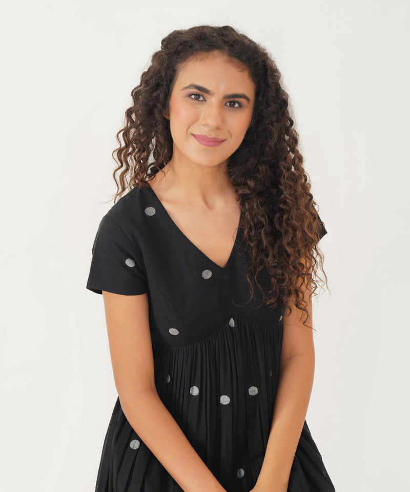 TASHA DRESS 100% cotton Buy TASHA DRESS from C&W | Dresses for Women by Indigo Dreams in black color for women in Singapore