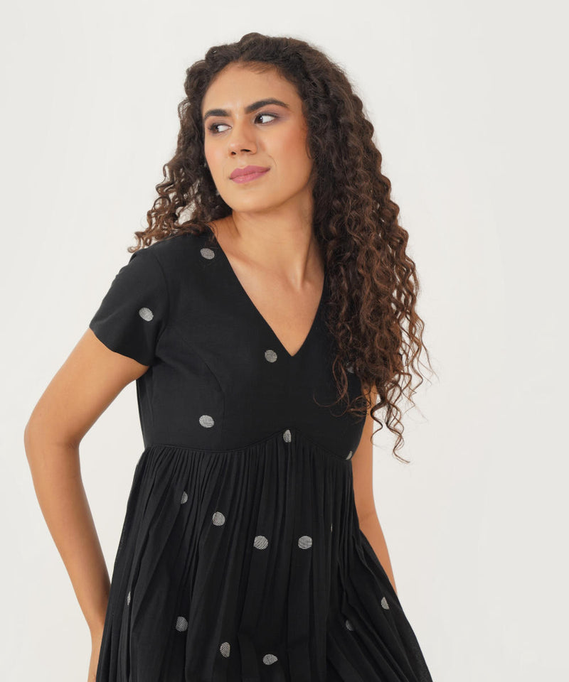 TASHA DRESS 100% cotton Buy TASHA DRESS from C&W | Dresses for Women by Indigo Dreams in black color for women in Singapore