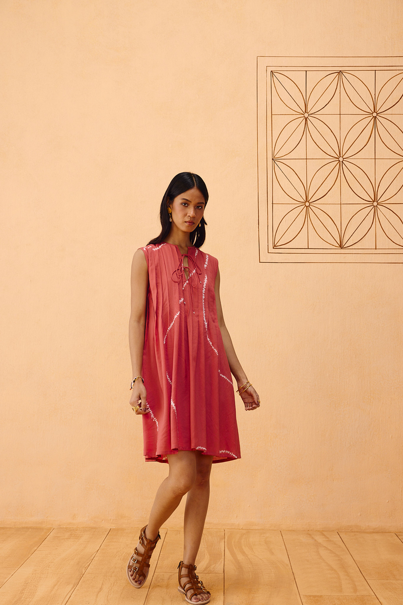 Terracotta Memories Lyocell Dress lyocell dress by SUI in terra for women in Singapore
