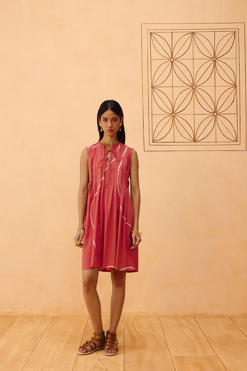 Terracotta Memories Lyocell Dress lyocell dress by SUI in terra for women in Singapore