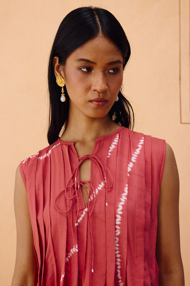 Terracotta Memories Lyocell Dress lyocell dress by SUI in terra for women in Singapore