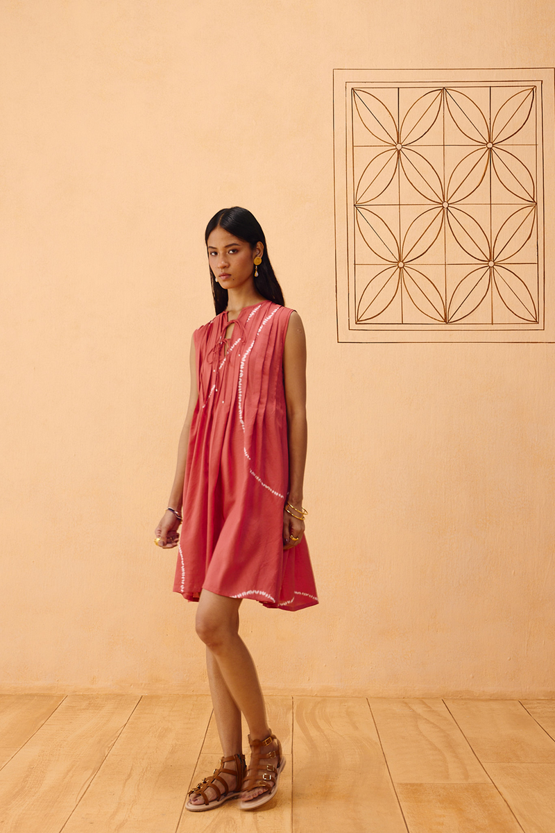 Terracotta Memories Lyocell Dress lyocell dress by SUI in terra for women in Singapore