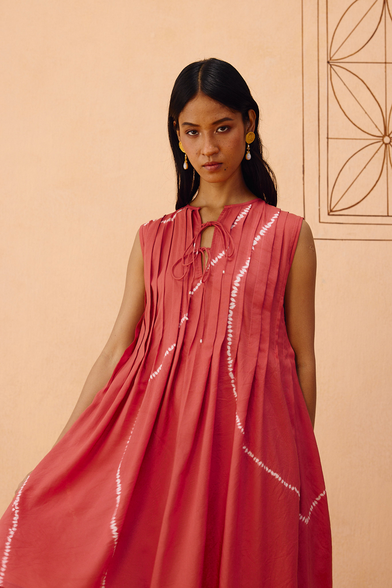 Terracotta Memories Lyocell Dress lyocell dress by SUI in terra for women in Singapore