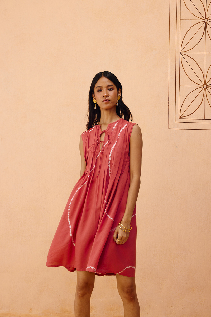 Terracotta Memories Lyocell Dress lyocell dress by SUI in terra for women in Singapore