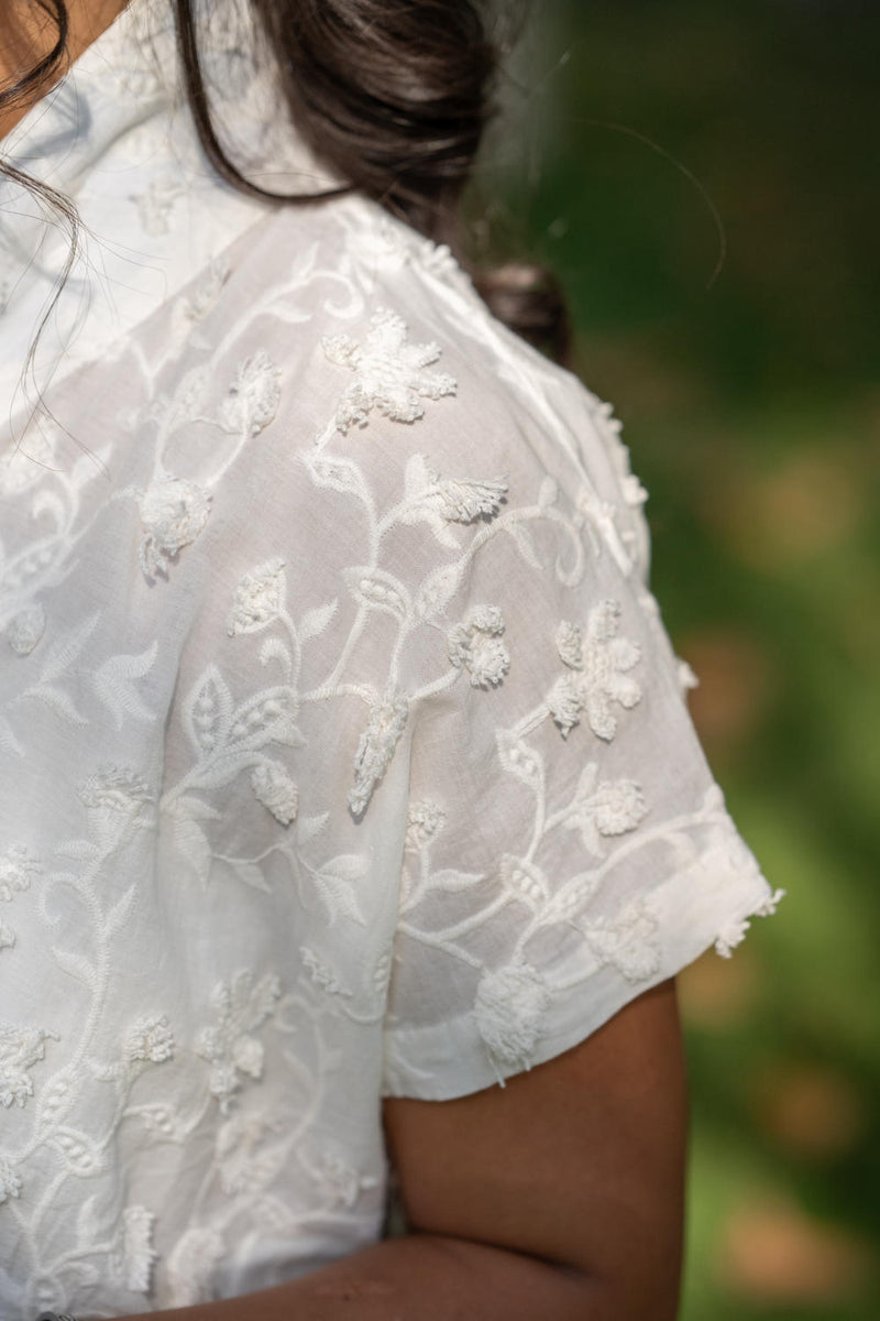 Ivory Appliqué Terrain Jacket