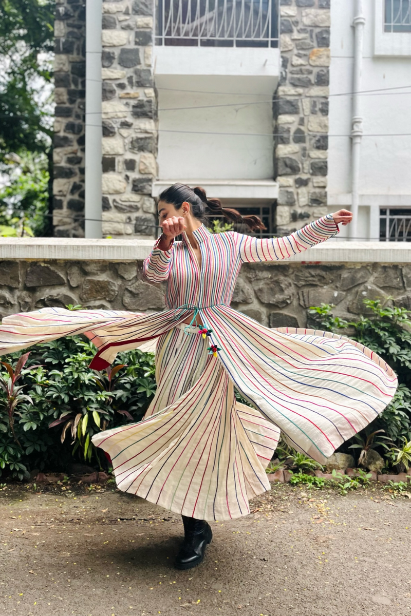 Thakur Jacket cotton by Ka-Sha in multi color for women in Singapore